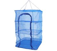 HOMOBABE Rete Pieghevole per Essiccazione Pesce e Gamberi con Strati Robusti in Nylon e Pe, Struttura Quadrata con Anello in Acciaio per Uso Interno ed Esterno