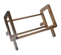 HOMOBABE Scaffale Libreria da Scrivania in Bambù, Organizer Porta Libri e Portadocumenti Compatto, Supporto Leggio per Ufficio e Studio, Mensola Porta Riviste per Uso Domestico