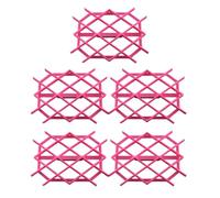 HOMOBABE Set 5pezzi Tagliabiscotti Rombo in Plastica per Biscotti e Pasta Sfoglia, Strumento di Taglio per Cucina e Baking Fai da Te