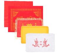 HOMOBABE Set Copribara 5 Pezzi con Copertura per Urna Cineraria e Tappeto Ricamato, Accessori Funebri per Cerimonie e Trasporto Ceneri, Soluzione Pratica per Lutto