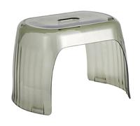 HOMOBABE Sgabello Antiscivolo per Design Ergonomico per Adulto e Materiale Resistente e Stabile Comfort per Uso per Wc e Bagni Piccoli Trasparente