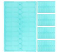 HOMOBABE Supporto per Vetrini da Microscopio 20 Slot in Plastica Verde 5 Pezzi Porta Vetrini da Laboratorio per Asciugatura e Conservazione Accessori per Studi Microbiologia e Cellule