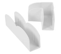 HOMOBABE Supporto Stabilizzatore per Recinzione Ragazzo Ragazza 2 Pezzi in Plastico Bianco Antiscivolo e Sicuro Struttura di Montaggio per Gioco Indoor