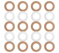 HOMOBABE Tappetini Usa e Getta Scaldacera Design Bianco 20 Pezzi in Carta Dentellato Antisversamento per Macchina Depilatoria per Depilazione Professionale