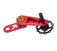 HOMOBABE Tenditore Deragliatore Posteriore per Bicicletta Singlespeed in Lega di Alluminio, Guida Catena per Bici Pieghevoli, Accessorio Ricambio per Viaggi Urbani e Manutenzione Catena