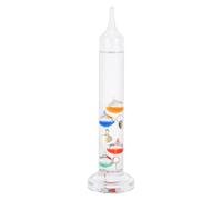 HOMOBABE Termometro Galileo in Vetro con Liquido e Sfere Colorate, Decorazione da Scrivania Elegante e Precisa per Ufficio e Casa, Regalo per Appassionati di Scienza