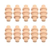 HOMOCONO 10 Pezzi Colonna Decorativa Romana in Legno Beige per Ringhiere e | Installazione Semplice, Design Classico Ispirato a Roma, per Terrazze di Ville e Ambienti Interni