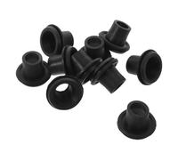 HOMOCONO 10 Pezzi Tappi per Fori Specchietto Moto, Gomma Nera 24-26mm, Set