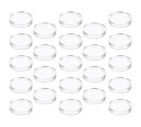 HOMOCONO 100 Pezzi Scatola Portamonete Rotonda 25mm in Plastico | Capsule Trasparenti, Protegge Dall'ossidazione, per Monete Commemorative