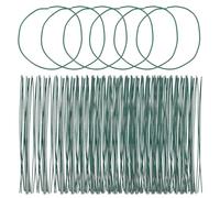 HOMOCONO 1000 Pezzi Fascette per Piante Resistenti e Flessibili in Gomma e Ferro per Giardino, per Legare Tralicci, Canne e Supporti di Piante