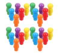 HOMOCONO 180 Pezzi Pezzi per Dama Cinese in Legno, Pedine a Forma di Ometto, , Accessori per Giochi da Tavolo, e Ragazzi, per Partite e Riunioni