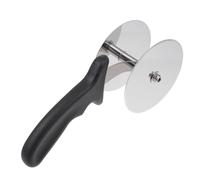 HOMOCONO 1pezzi Tagliapizza Doppia Rotella con Impugnatura Ergonomica Utensile per Casa e Ristoranti Taglio Uniforme per Pizza Pasta e Formaggi Acciaio Inossidabile Colore Colore Casuale