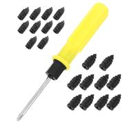 HOMOCONO 1set Kit Riparazione Pneumatici Auto con Chiodi in Plastica Resistenti e Cacciavite Ripara Forature Chiodi Facile da Usare per Riparazione Rapida e Risparmio