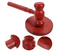 HOMOCONO 1set Martelletto Legno Per Ragazzo Ragazza Con Base Utile Strumento Per Aste e Giudici Design Unico e Resistente e Durevole Ottimo Per Esposizione e Divertimento