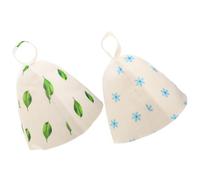 HOMOCONO 2 pezzi Cappello Sauna Riutilizzabile Cappello Termico Spesso per Uomini e Donne Comfort e Assorbimento Rapido per Spa e Sauna