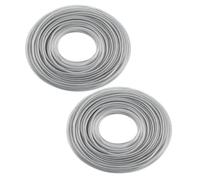 HOMOCONO 2 Pezzi Filo per Decespugliatore in Acciaio, 3mm, Dentato
