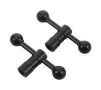 HOMOCONO 2 Pezzi Manopola con Finitura Opaca Antiscivolo Regolabile in Metallo per Supporto Microfono Compatibile Versatile Dimensioni 7,5x3,2x1,3 Cm per Studio e Conferenze a Distanza
