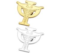 HOMOCONO 2 Pezzi Spilla Psicologia in Acciaio Inox, Gioiello Versatile per | Design Psicologia Unico, Adatta a Uso Quotidiano e Abbigliamento Professionale, Mantiene la Lucentezza