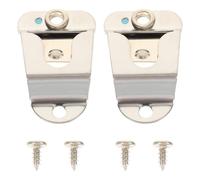 HOMOCONO 2 Set Clip Microfono in Metallo per Radio Cb Viti, Supporti Professionali e Stabili, Accessori Pratici per Microfono Portatile