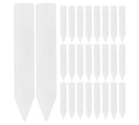 HOMOCONO 240 Etichette da Giardino in Plastica Bianco per Piante e Piantine, Resistenti e Impermeabili Punta per Inserimento nel Terreno, per Orto e Giardino Esterno