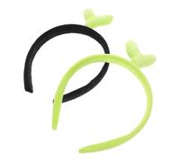 HOMOCONO 2pezzi Cerchietto per Capelli con Germoglio di Fagiolo Verde Accessorio Capelli Festival e Party Fascia Leggera e Confortevole per Ragazze Uso Multiplo per Cosplay e Maschere Viso