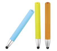 HOMOCONO 3 Pezzi Penna Stilo in Silicone, per Tablet e Smartphone | Uso per Studenti, Disegno Digitale e Apprendimento, Riduce la Fatica della Mano, Antiscivolo
