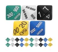 HOMOCONO 30 Dadi da Gioco da Tavolo in Plastico, Leggeri e Portatili, Set da 30 Pezzi per Feste ed Educazione, Accessori per Giochi di Ruolo e Party Colore Casuale