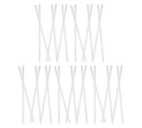 HOMOCONO 30 Pezzi di Collegamento Supporto Resistente in Plastica Bianca per Grucce e Multi-gancio per Organizzatore Armadio e Negozi Retail