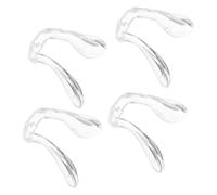 HOMOCONO 4 Cuscinetti Naselli per Occhiali in Silicone Trasparente, Naselli Antiscivolo per Montature Tr90, Cuscinetto per Occhiali Forma a U e Adulti, Accessorio Sostitutivo