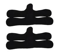 HOMOCONO 4 Pezzi Inserti Assorbenti per Reggiseno, Cuscinetti Assorbenti in Cotone Nero, Lavabili, Protezione senza Cuciture per Donne, per Ufficio e Caldo Estivo