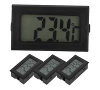 HOMOCONO 4 Pezzi Mini Termometro da Parete LCD Multifunzione per Ambienti ed Esterni per Rettili e Sperimentale Design Compatto Integrato