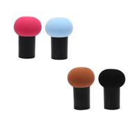 HOMOCONO 4 Pezzi Piumini per Cipria a Forma di Fungo, Cuscino Cosmetico Portatile Morbido e Lavabile, Adatto per Trucco Viso Polvere Libera e Fondotinta, per Pelli Sensibili Colore Casuale