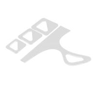 HOMOCONO 4 Pezzi Template in Acrilico per Maniglie Tagliere, Strumento Preciso per Creare Taglieri Antiscivolo, Materiale Durevole Bianco per Cucina Professionale