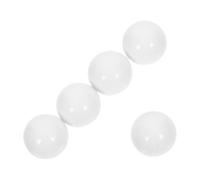 HOMOCONO 5 Perline di Ruota della Roulette in Acrilico Bianco, Sfera Elegante per Disco Roulette, Accessorio Chiaro e Distinguibile per Giochi e Feste