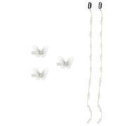 HOMOCONO 5 Pezzi Fermaglio per Chioma Elegante Farfalle e Artificiali, Clip per Extension Facile da Usare, Decorazione per Acconciature da Festa o Anniversario