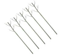 HOMOCONO 5 Set Supporto per Piante Rampicanti da Giardino in Plastica Verde a Forma di Ramo Simulato, Resistente e Facile da Usare, per Piselli e Glicine All'aperto