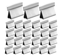 HOMOCONO 50 Pezzi Clip in Metallo Argento per Ufficio e Casa, Accessori per Legare Documenti Design Facile da Trasportare, Ricariche per Fermacarte e Raccoglitori