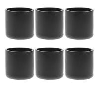 HOMOCONO 50 Pezzi Copripiedi Rotondi, in PVC Nero 22 MM | Base Ispessita, Riduce il Rumore, per Gambe Sotto 22mm, Uso su Pavimenti Duri e Appartamenti in Affitto