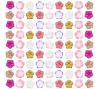 HOMOCONO 500 Pezzi Toppe Floreali Fai da Te di Seta a Cinque Petali, Facili da Cucire, per Decorazioni di Costumi e Borse, per Progetti DIY Creativi Colore Casuale