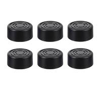 HOMOCONO 6 Pezzi Cappucci Protettivi per Pedali Chitarra in Plastica Nera, Tappi Effetto Antiscivolo Bordi Lisci, Accessori per Pedale Effetti Chitarra Elettrica, per Sostituzione