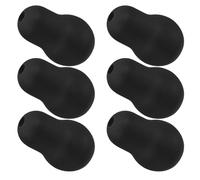 HOMOCONO 6 Pezzi Tappi Auricolari in Silicone Nero per Stetoscopio, Sostituzione Facile e Confortevole, Accessorio Medico Professionale per Uso Quotidiano