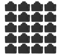 HOMOCONO 60 Pezzi Tappo Antipolvere per Porta Rj45 in Silicone Nero per Router e Computer, Facile da Installare, Mantiene la Connettività Stabile