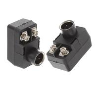HOMOCONO Adattatore Segnale Tv 2 Pezzi Connettori Push-on Riutilizzabili, Materiale Metallo e Abs, Design Professionale per Antenna Coassiale F-type Maschio