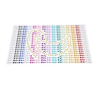 HOMOCONO Adesivi Decorativi per Viso Brillantini in Cristallo Autoadesivi, Foglio Singolo, Resistenti per Make-up Festivo e Halloween
