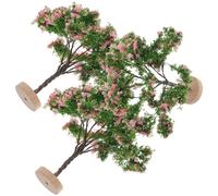 HOMOCONO Alberi Modello in Plastica 3 Pezzi per Paesaggi in Miniatura Dettagli Realistici, Decorazione per Modelli Ferroviari e Architettura di Diorami