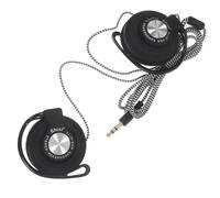 HOMOCONO Auricolari Clip Auricolare Cablati 3.5mm per Computer e Dvd, Isolamento Acustico e Bassi Potenti, Design Sportivo in PC e Acciaio Inox