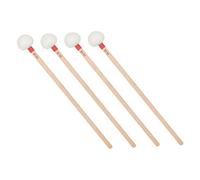 HOMOCONO Bacchette per Timpani Testina in Feltro Morbido, Manico in Legno, Set da 4 per Uso Professionale in Orchestre e Bande Scolastiche