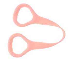 HOMOCONO Bande Elastiche di Resistenza per Donne in Silicone Rosa per Esercizi di Stretching e Allenamento Posturale per Pilates e Riabilitazione in Ufficio