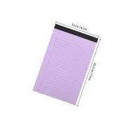 HOMOCONO Blocco Note Tascabile A5 a Righe Strappabile, Set 4 Pezzi, Quaderno per Appunti Legale Multifunzione, Forniture per Ufficio per Studenti, Viaggiatori e Impiegati