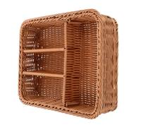HOMOCONO Cesto Porta Posate in Pp 4 Scomparti, Organizer da Cucina senza Odore, Resistente al Sole, per Coltelli e Piccoli Utensili in Bagno e Cucina